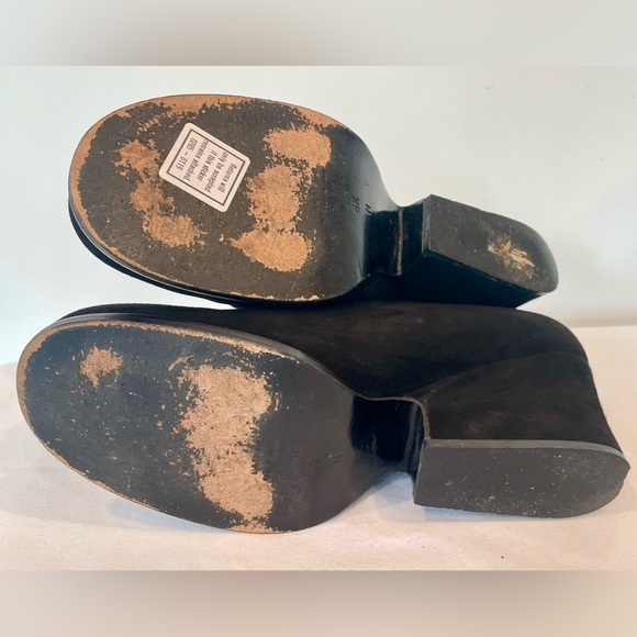 Yves Saint Laurent suede platform pumps, black, GUC, 6.5 (runs small) - Picture 10 of 11